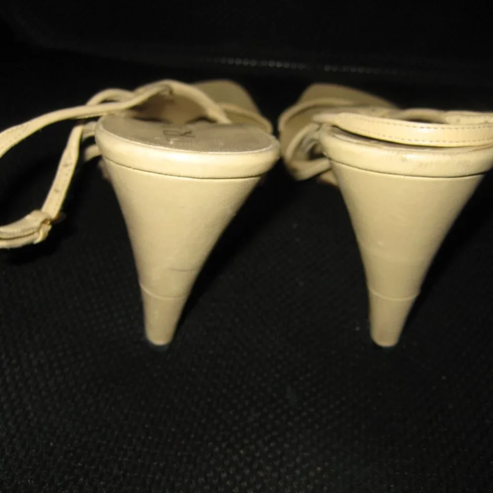 ❤️PRADA Strappy Wedge Heels Shoes Sz 39 1/2 - Picture 5 of 7